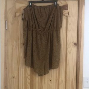 Tube top romper